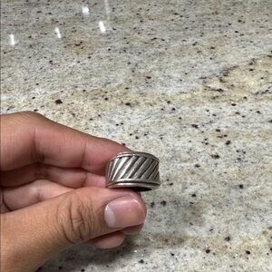 David Yurman Twisted Silver Cigar Band